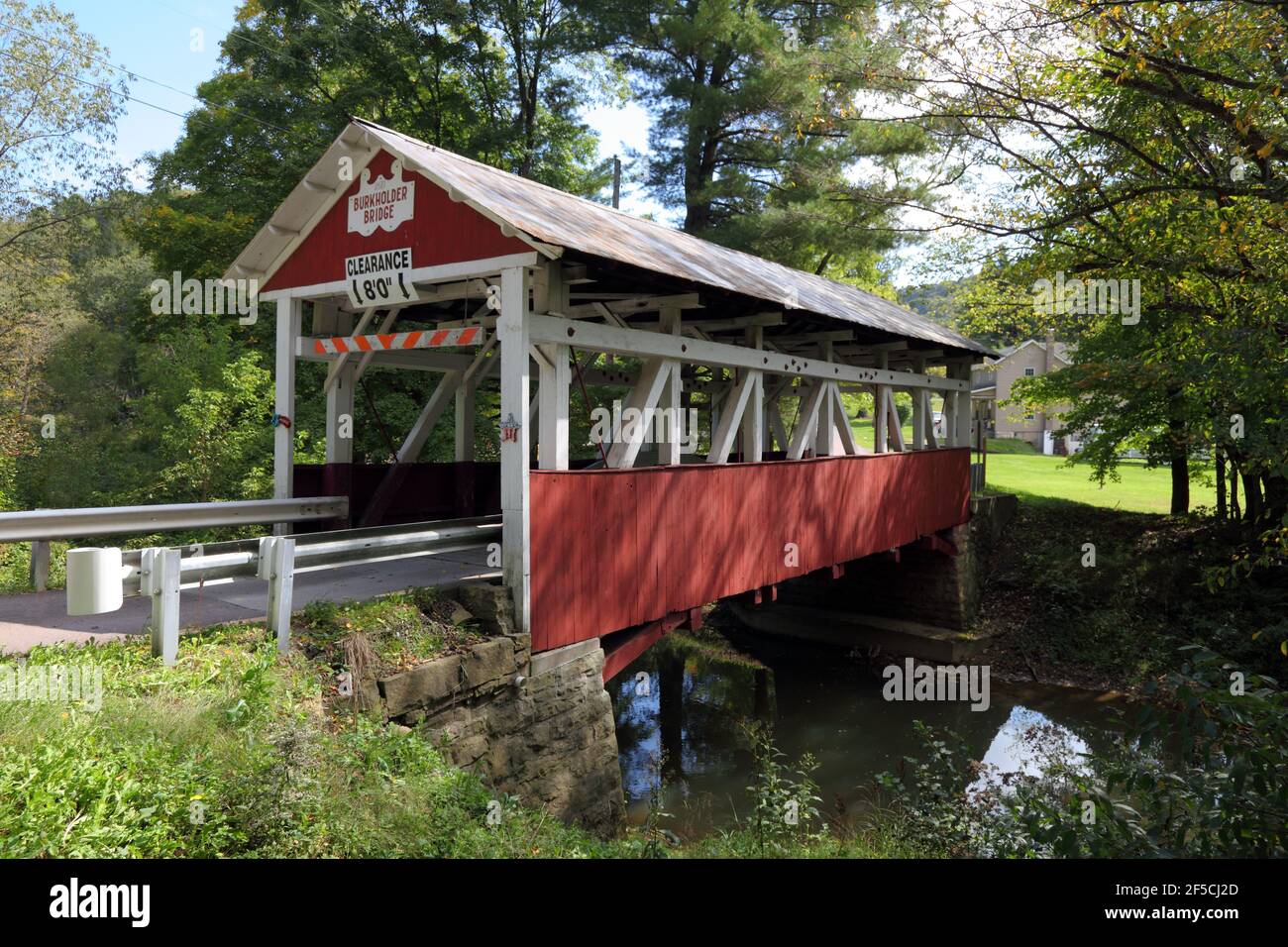 Géographie / Voyage, USA, Pennsylvanie, Garrett, Burkholder Covered Bridge (1870), Garrett, Laurel High, Additional-Rights-Clearance-Info-not-available Banque D'Images