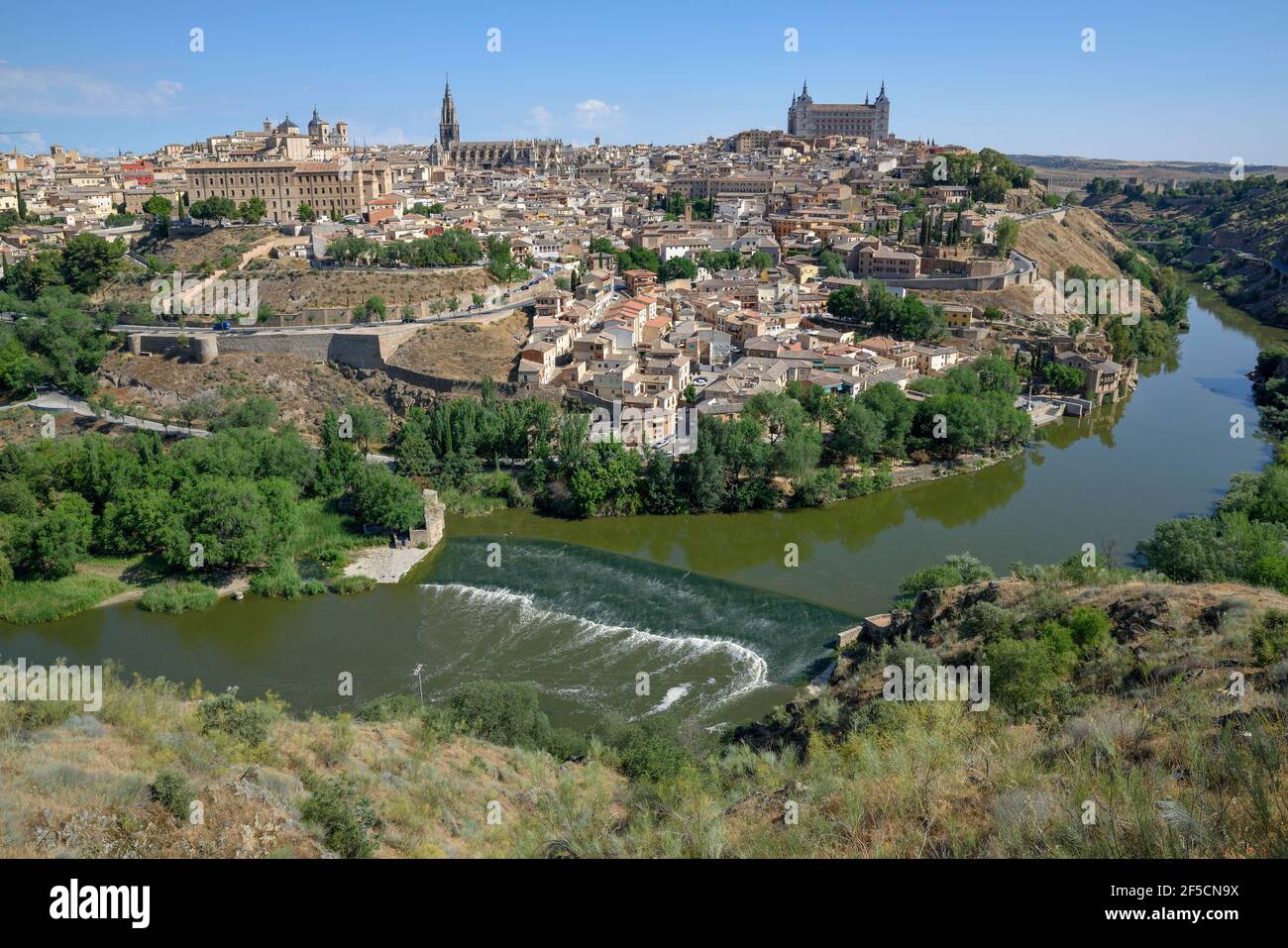 Géographie / Voyage, Espagne, vue sur la ville de Tolède, province Castille-la Manche, droits-supplémentaires-autorisation-Info-non-disponible Banque D'Images