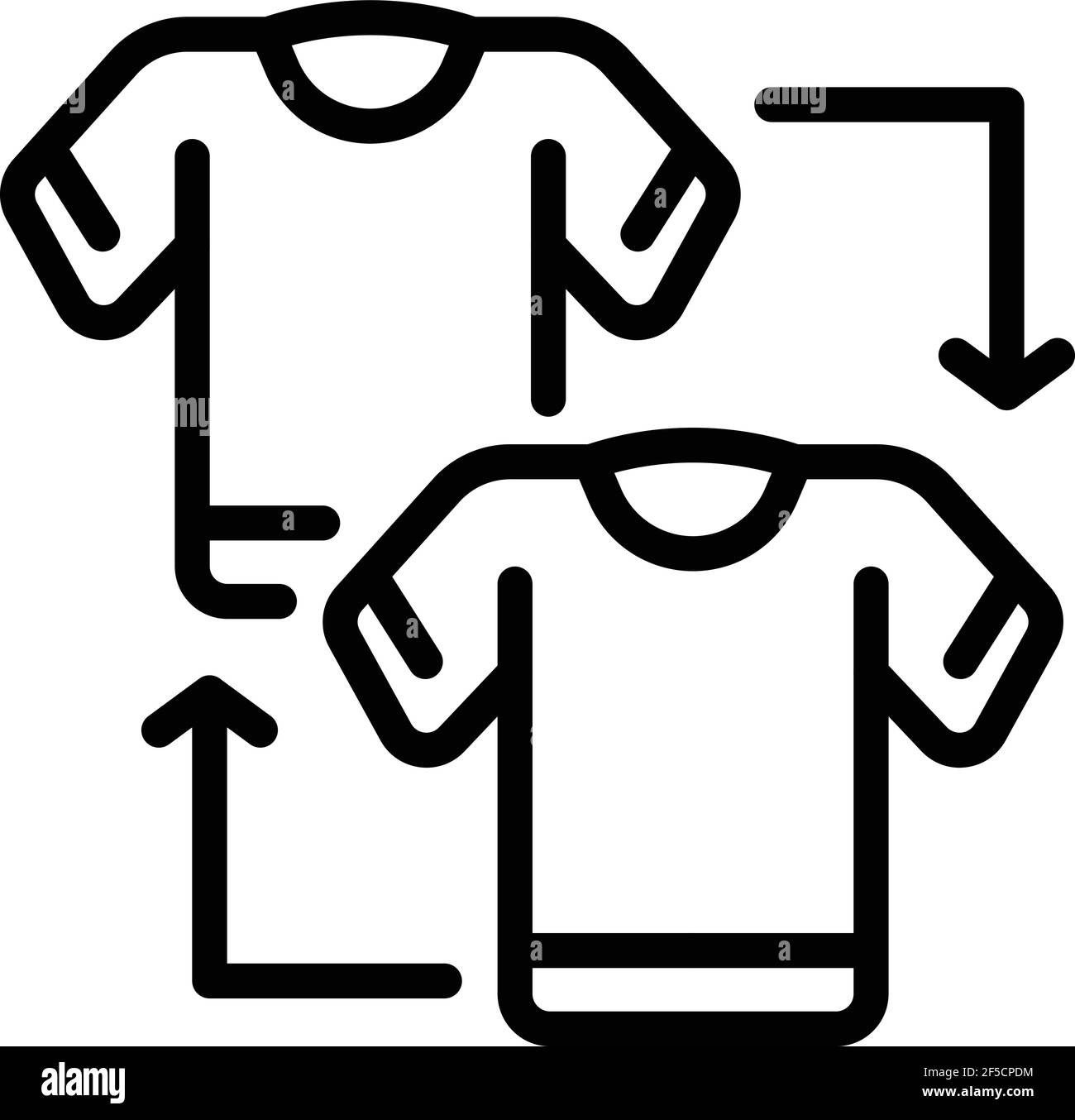 Icone d aide sur les vetements. Les vetements de contour aident l icone de vecteur pour la conception de Web isolee sur fond blanc Image Vectorielle Stock Alamy
