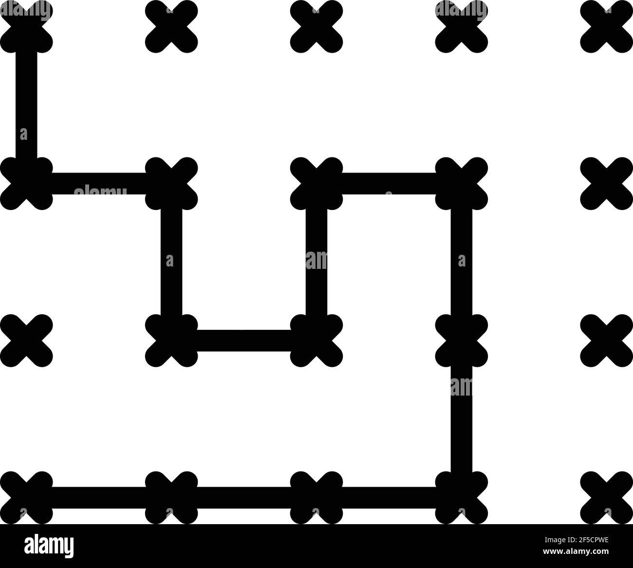 Icône de chiffrement confidentiel. Décrivez l'icône de vecteur de chiffrement confidentiel pour la conception Web isolée sur fond blanc Illustration de Vecteur