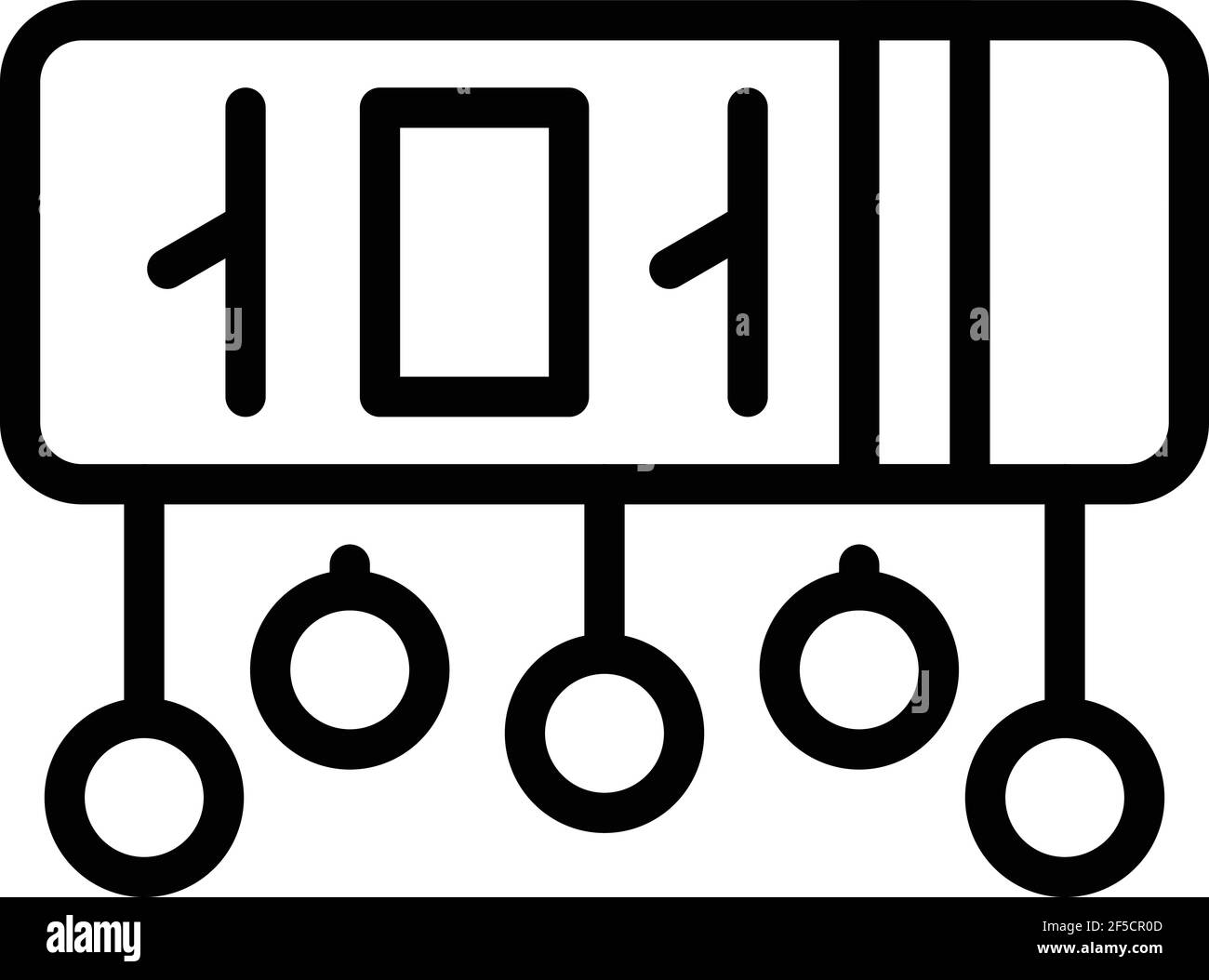Icône de chiffrement de mot de passe. Icône vectorielle de vecteur de chiffrement de mot de passe pour la conception Web isolée sur fond blanc Illustration de Vecteur