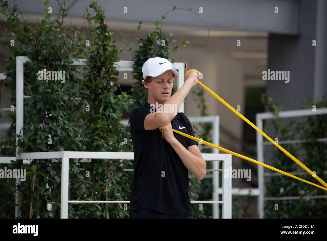 Jannik sinner formation à Rome pendant Ibi20 Banque D'Images