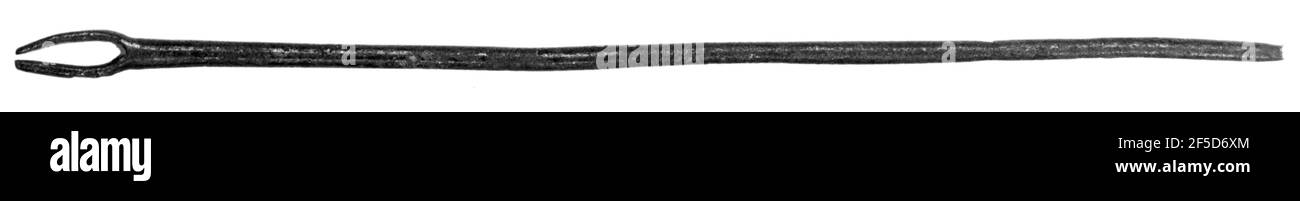 Instrument médical avec fini à fourche. Inconnu Banque D'Images