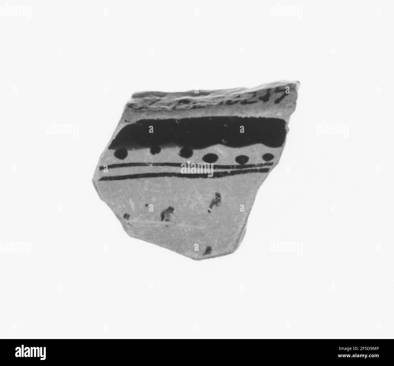 Grenier Rouge-Figure fragment de tasse. Inconnu Banque D'Images