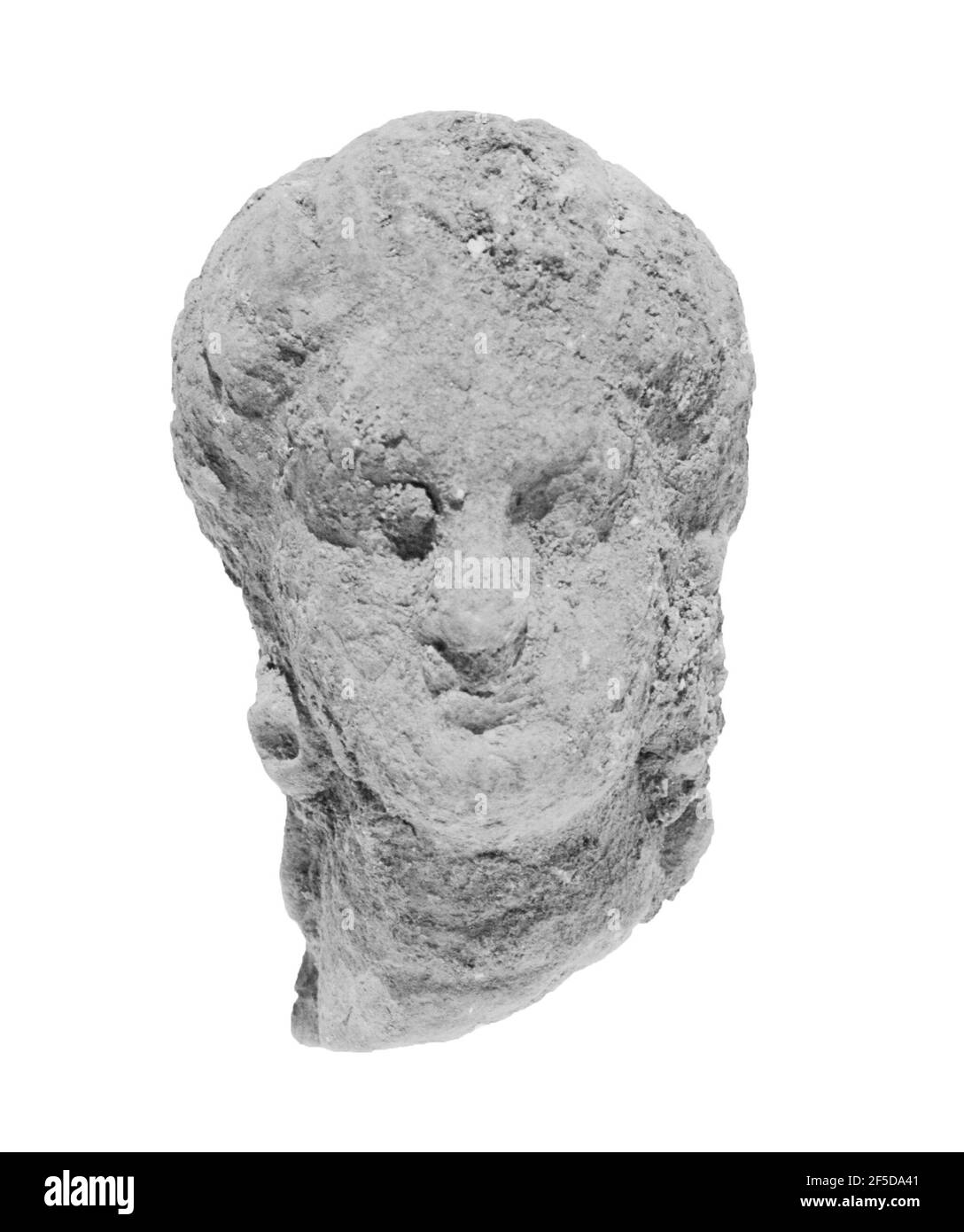 Tête avec coiffure Melon. Inconnu Banque D'Images