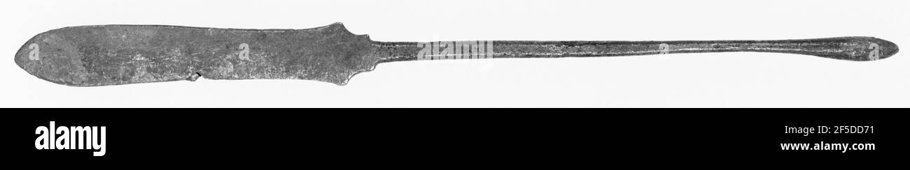 Instrument médical: (?) Spatule. Inconnu Banque D'Images