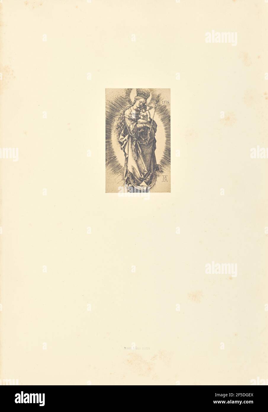 La Vierge à la couronne d'étoiles et au sceptre. Bisson Frères (français, actif 1840 - 1864) Banque D'Images