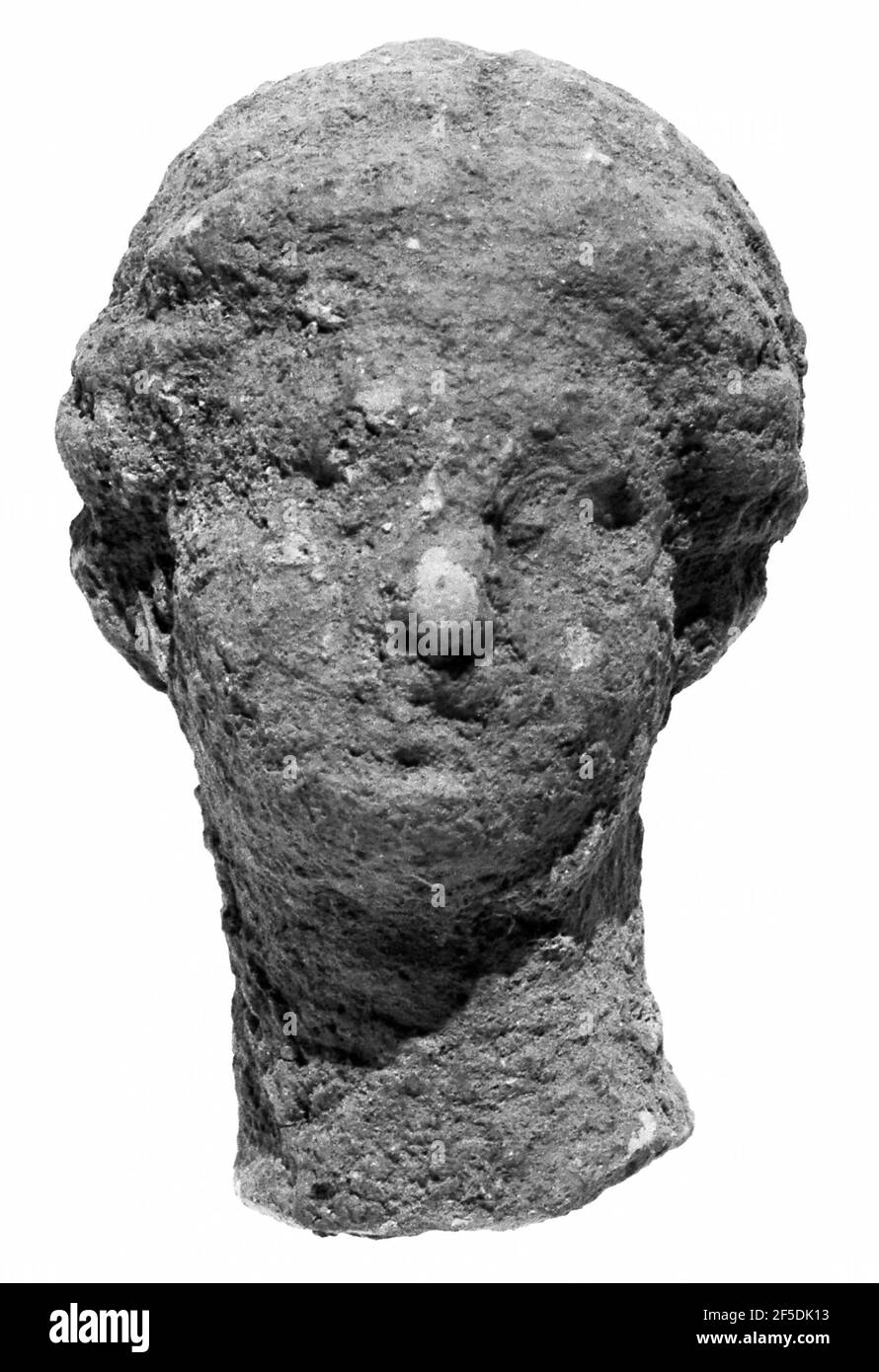 Tête avec ciffure Kinidian. Inconnu Banque D'Images