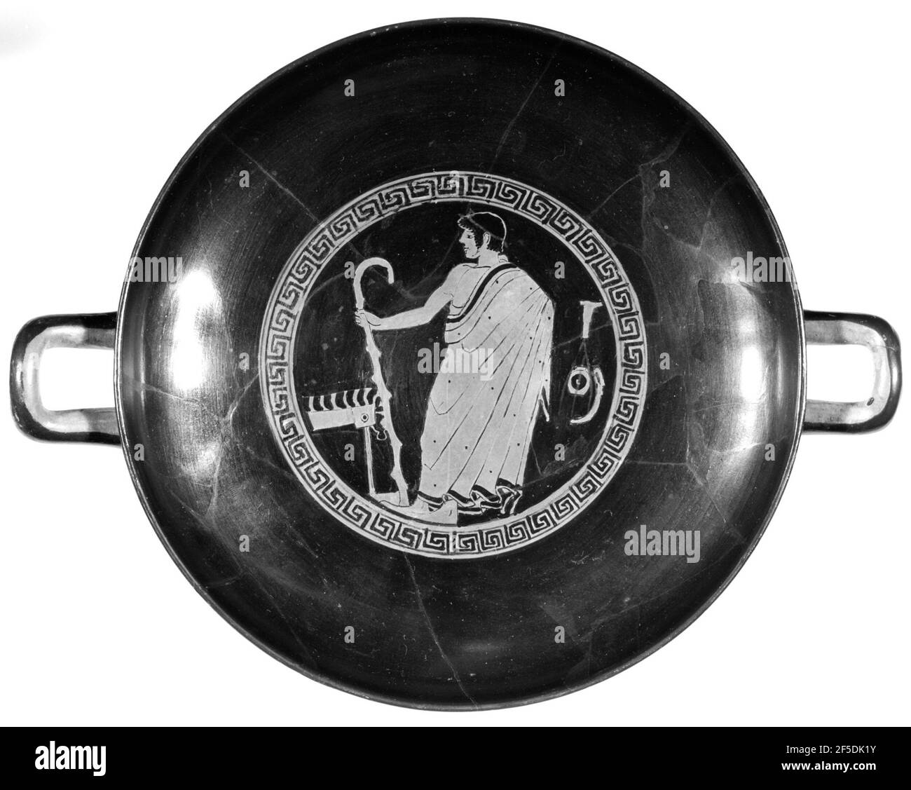 Kylix grenier rouge. Attribué à l'artiste-peintre de Triptolemos (grec (Attic), actif vers 490 - 470 av. J.-C.) Banque D'Images