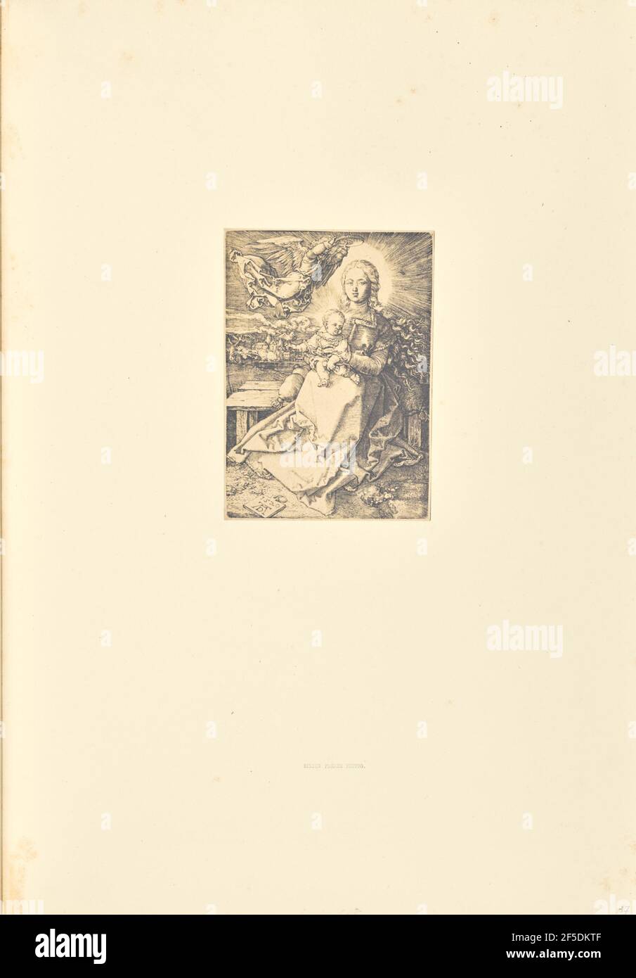La Vierge courbée par un ange. Bisson Frères (français, actif 1840 - 1864) Banque D'Images