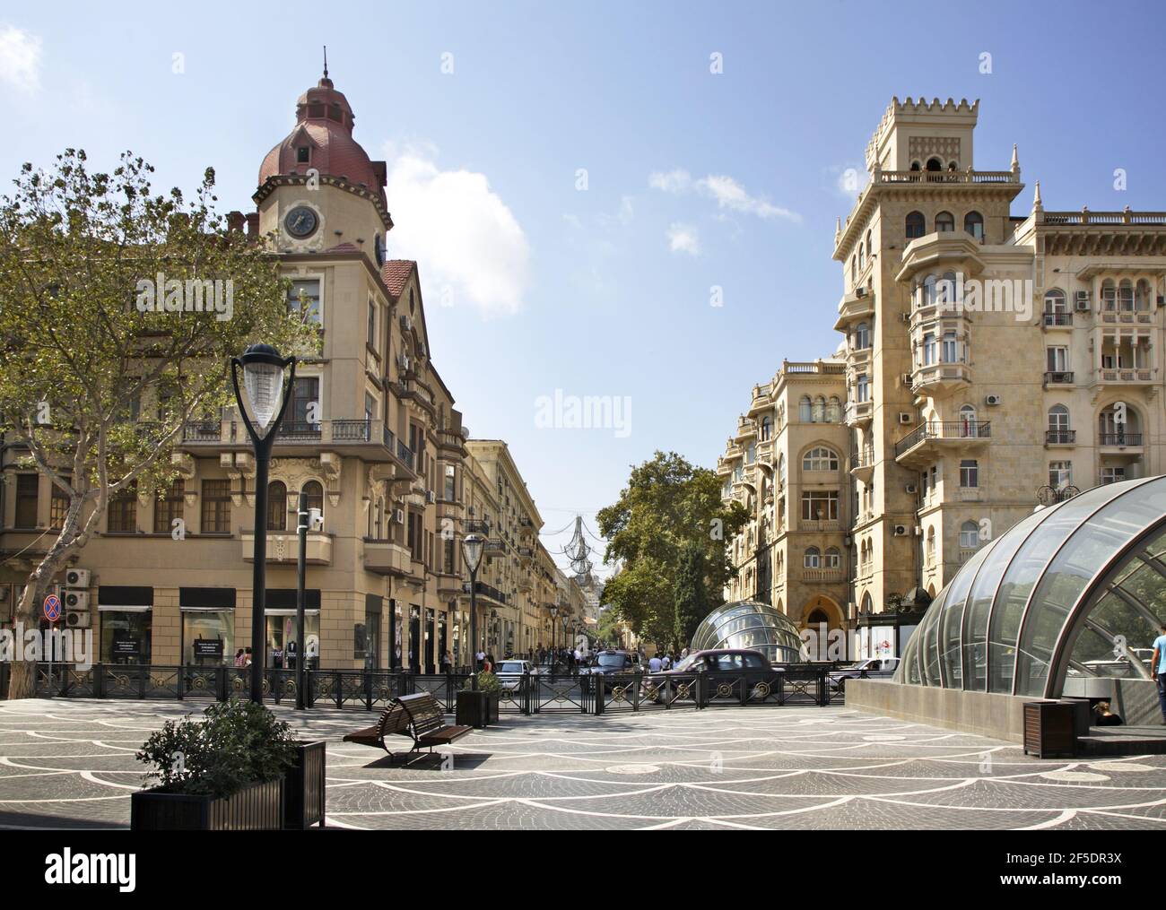 Rue Nizami (marché). Bakou. Azerbaïdjan Banque D'Images
