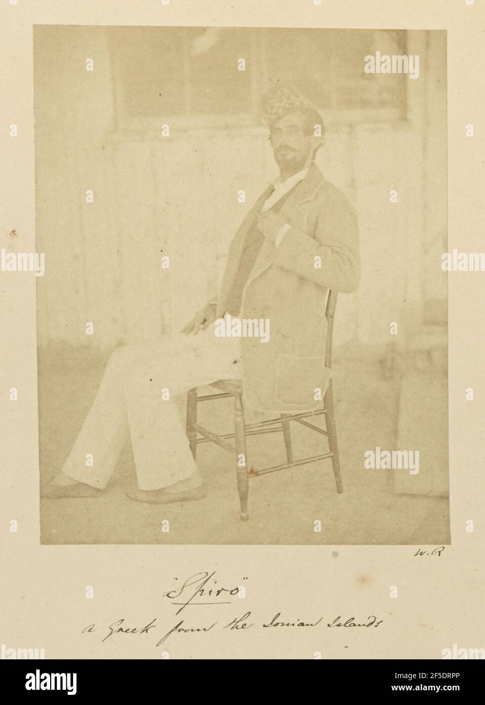 Spiro, UN grec des îles Ioniennes. Dr William Robertson (écossais, 1818 - 1882) Banque D'Images