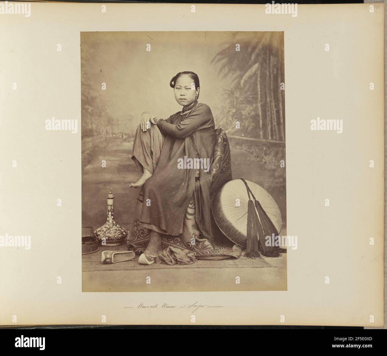 Femme nommée. Saigon. Emile Gsell (1838 - 1879) Banque D'Images