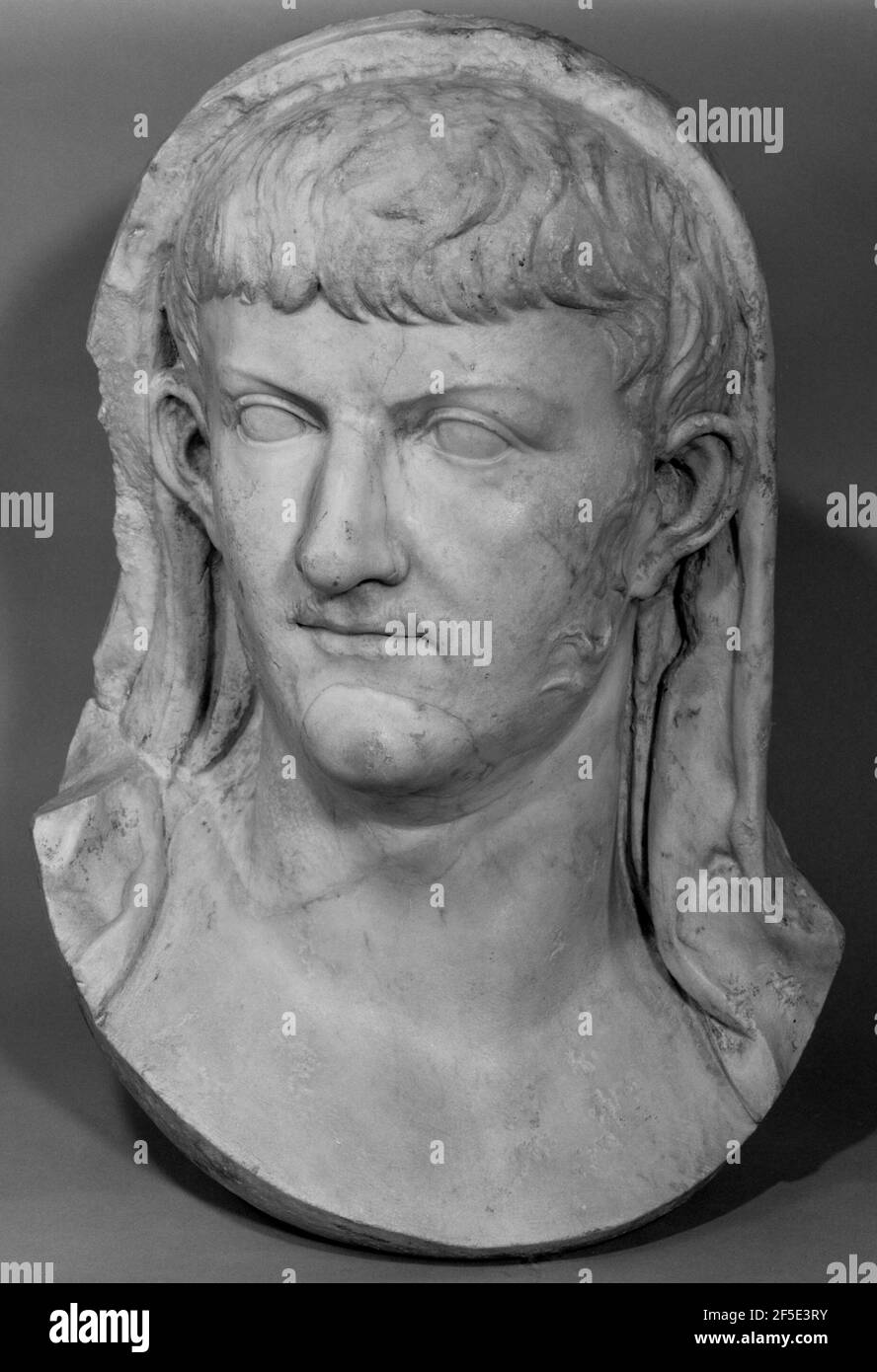 Portrait de la tête d'un prince Julio-Claudian. Inconnu Banque D'Images