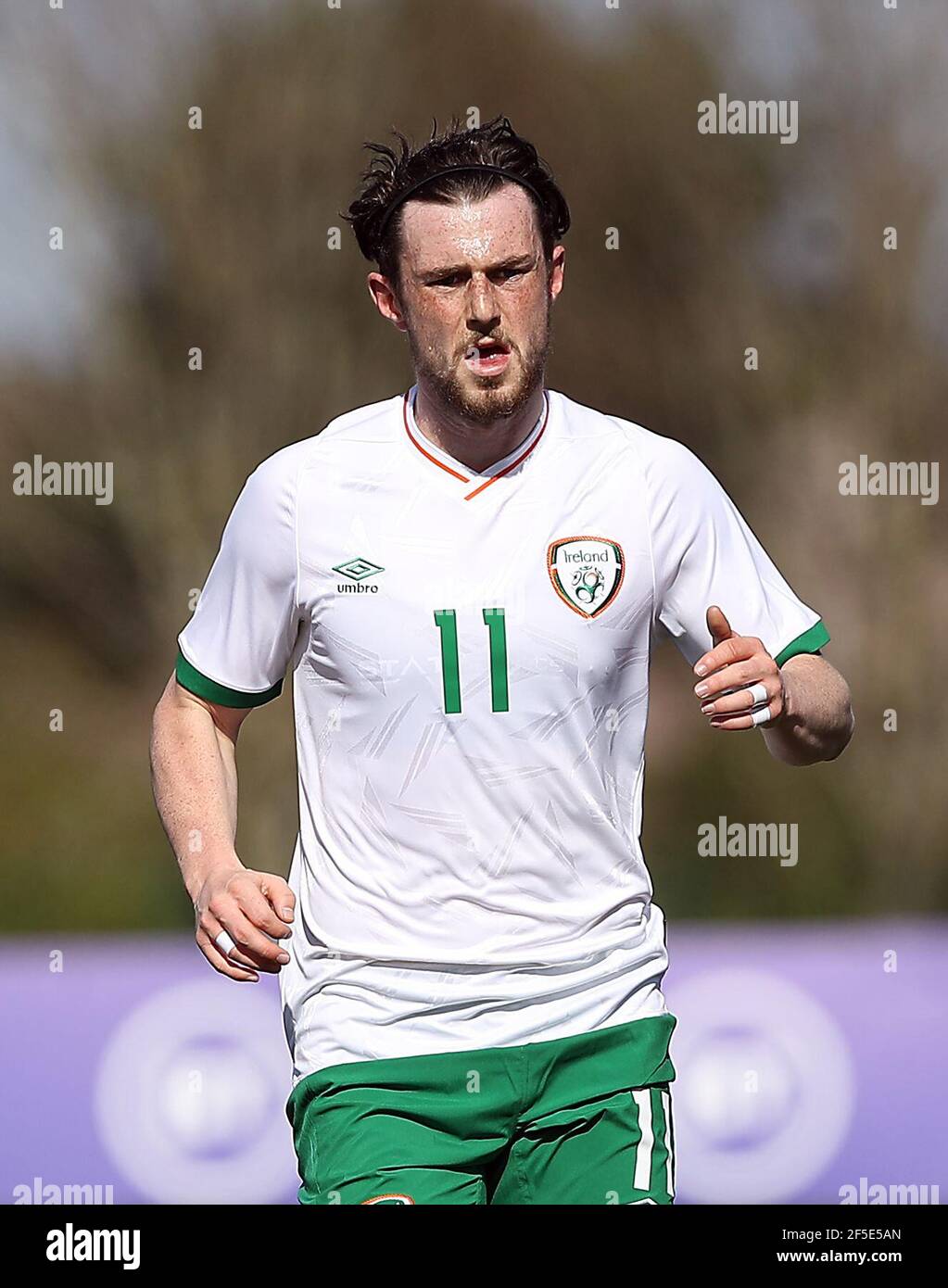 Will Ferry de la République d'Irlande pendant le match international amical de Under 21 à colliers Park, Wrexham. Date de la photo : vendredi 26 mars 2021. Banque D'Images