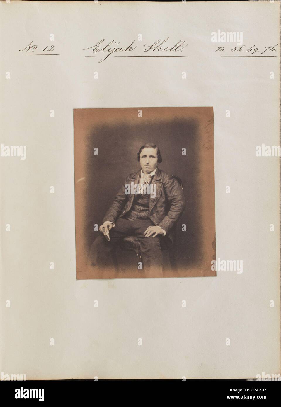 Elie Shell. Inconnu Banque D'Images