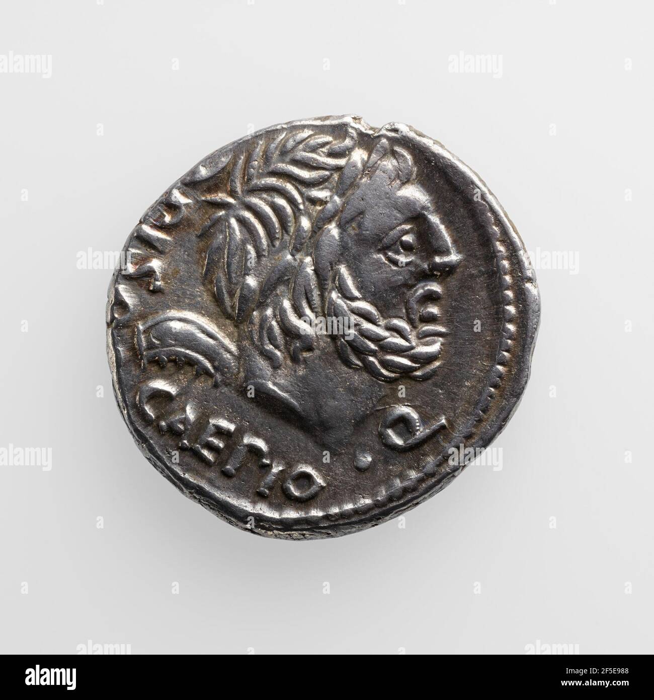 Denarius avec L. C. Piso. Inconnu Banque D'Images