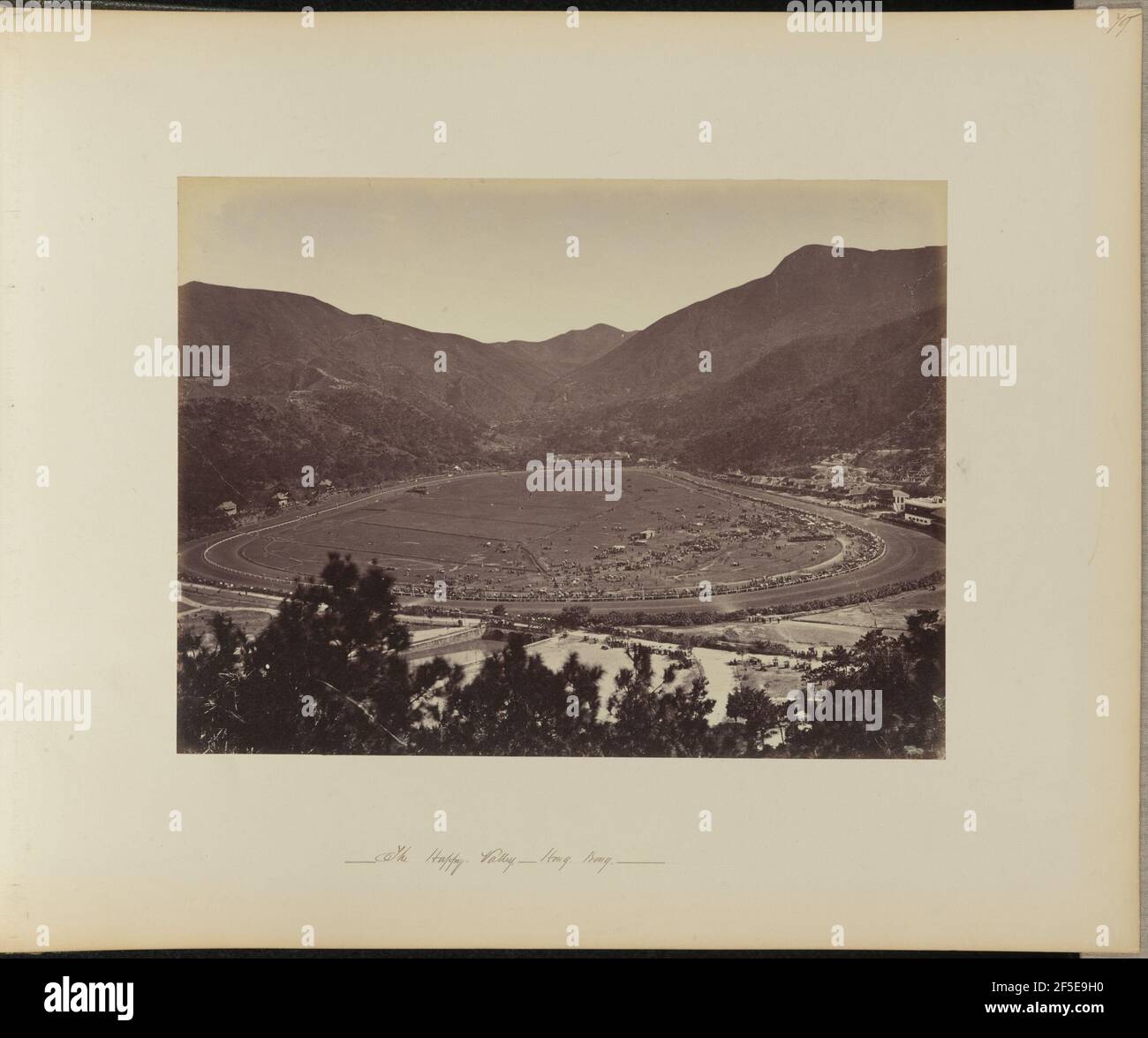 La Happy Valley. Hong Kong. Lai, Afong (chinois, vers 1839 - 1890) Banque D'Images