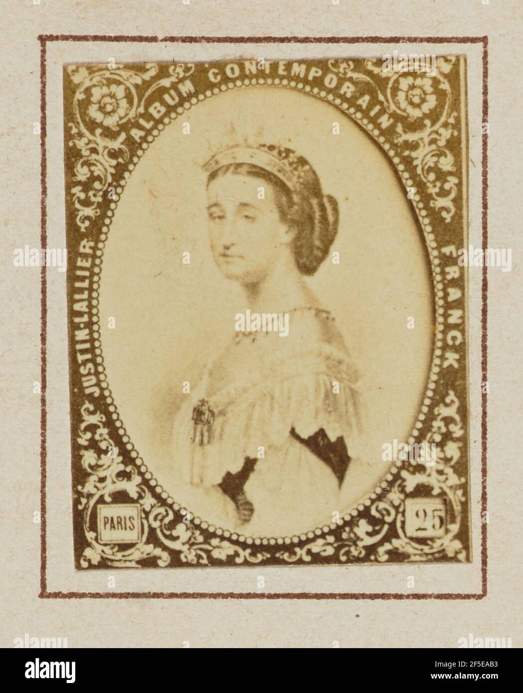 Eugénie de Montijo. Banque D'Images