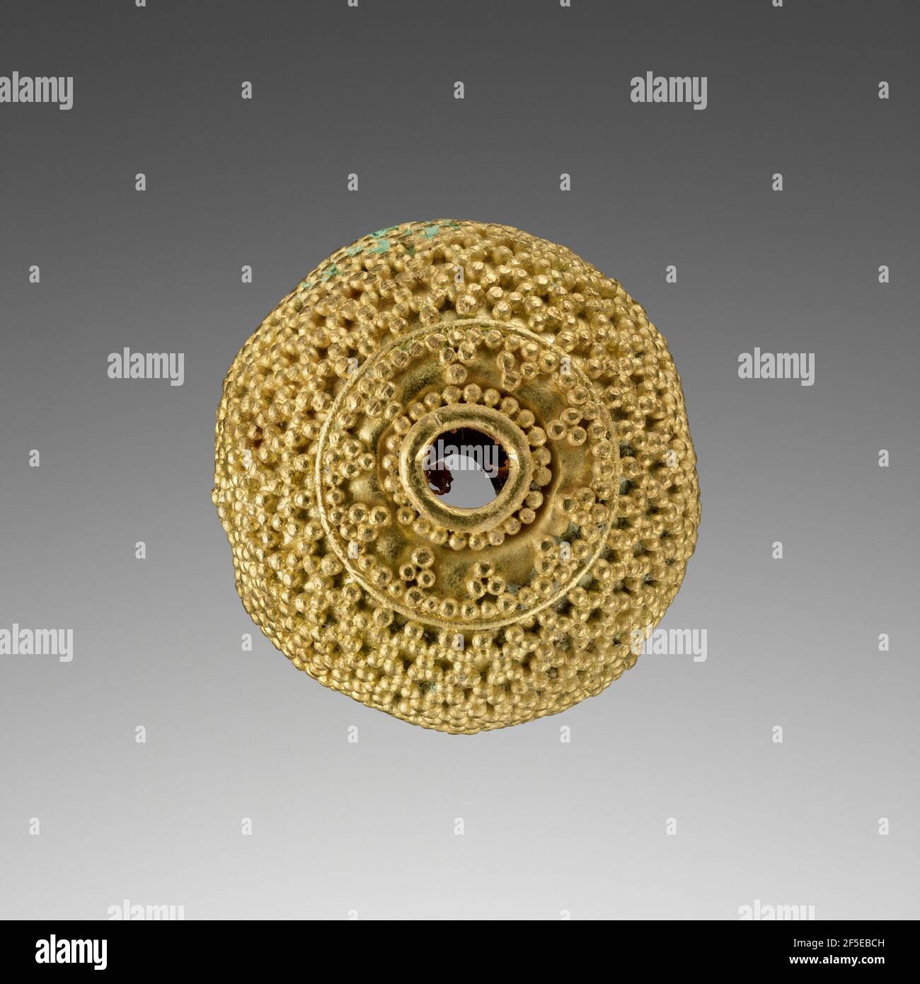 Perles de collier avec granulation. Inconnu Banque D'Images