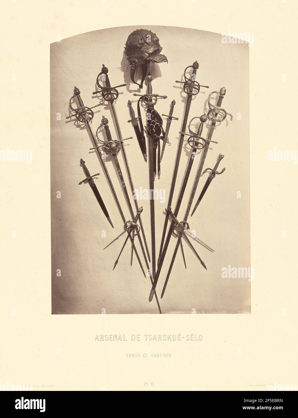 Arsenal de Tsarskoe-Selo, armes et armes. Pierre-Ambrose Richebourg (français, 1810 - après 1872) Banque D'Images