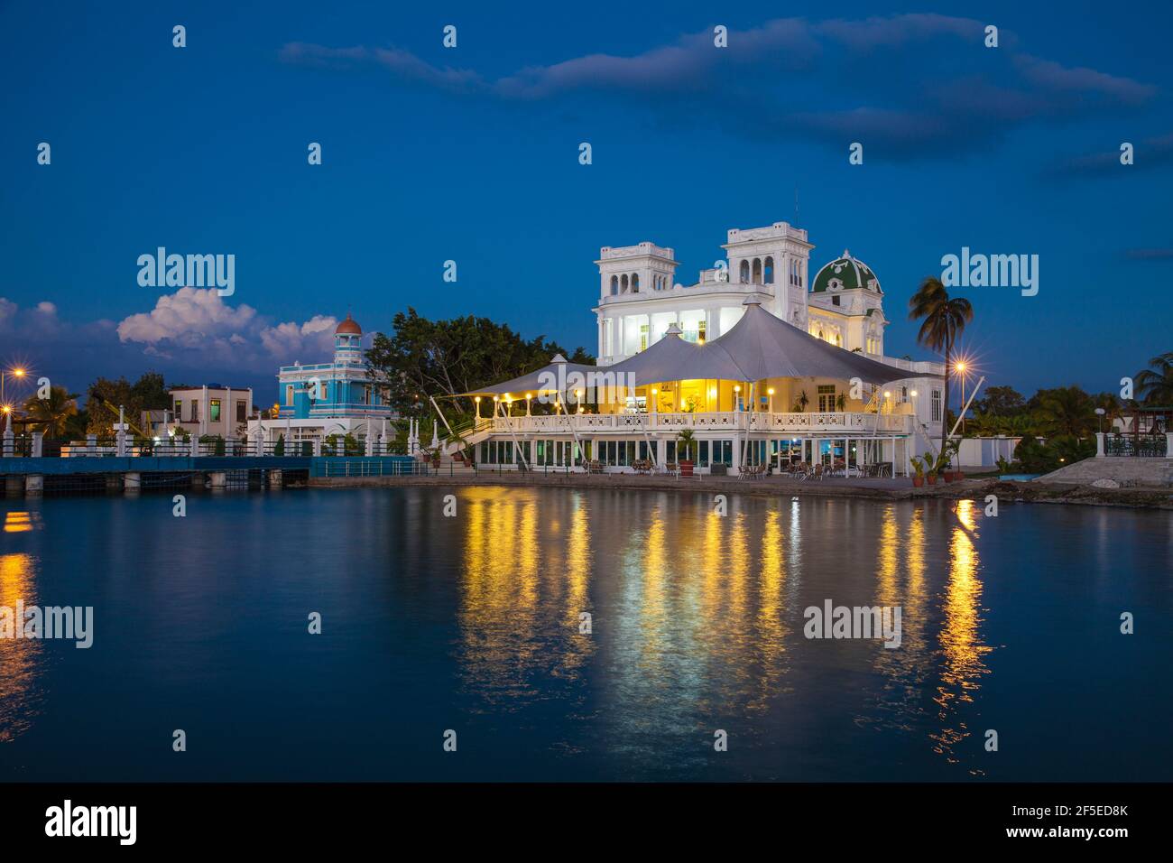 Cuba, Cienfuegos, Cienfuegos Yacht Club Banque D'Images