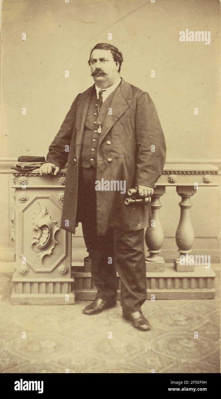 Sourmil - capitaine de l'Oenose ?. Attribué au Baron Paul des Granges (France ?, Grèce active des années 1860) Banque D'Images