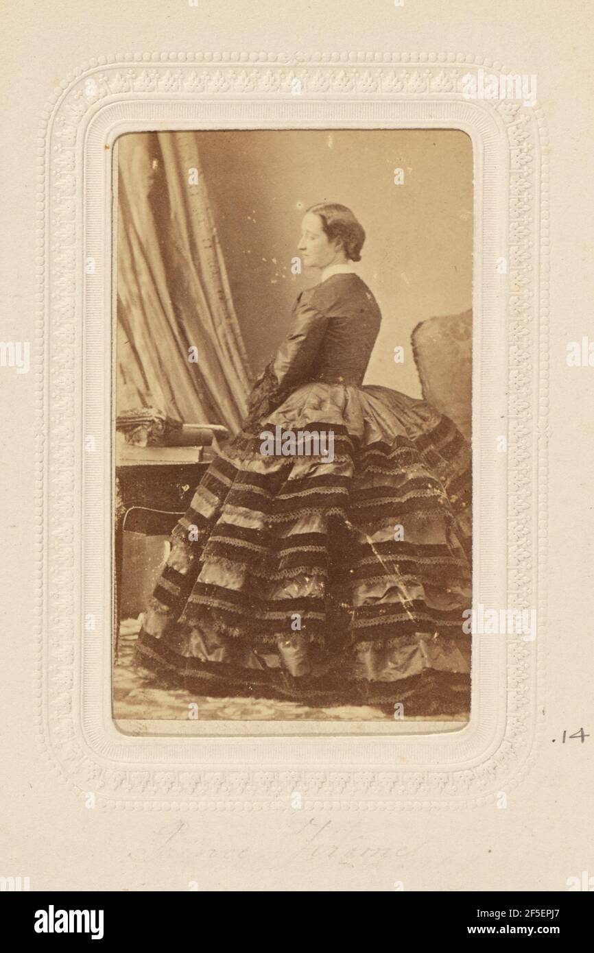 Impératrice Eugénie. André Adolphe-Eugène Disdéri (français, 1819 - 1889) Banque D'Images