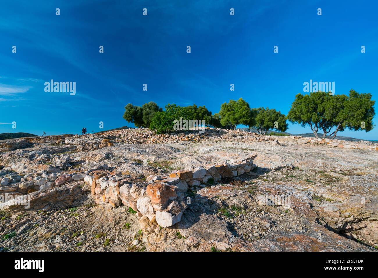 Moleta del Remei Village ibérique, Village Alcanar, territoire de la Senia, terres de l'Ebre, Tarragone, Catalogne, Espagne Banque D'Images