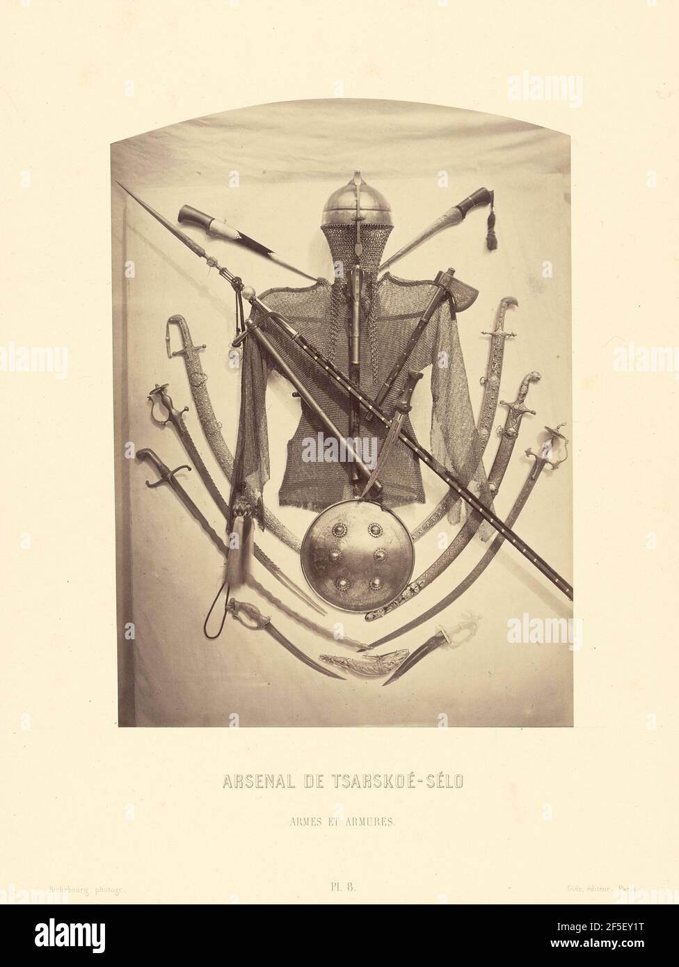 Arsenal de Tsarskoe-Selo, armes et armes. Pierre-Ambrose Richebourg (français, 1810 - après 1872) Banque D'Images