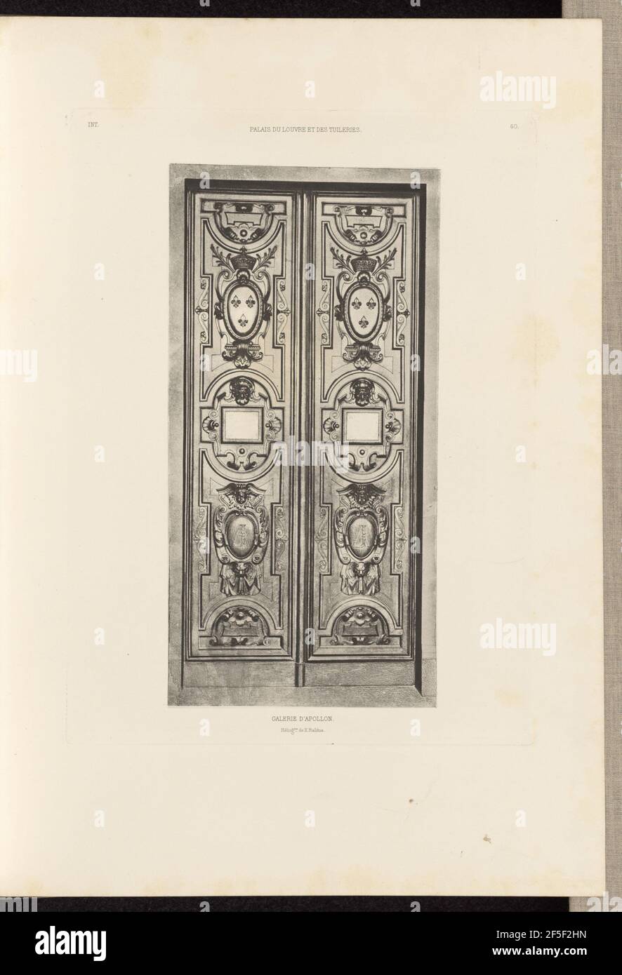 Galerie d'Apollon. Édouard Baldus (né en Allemagne, 1813 - 1889) Banque D'Images