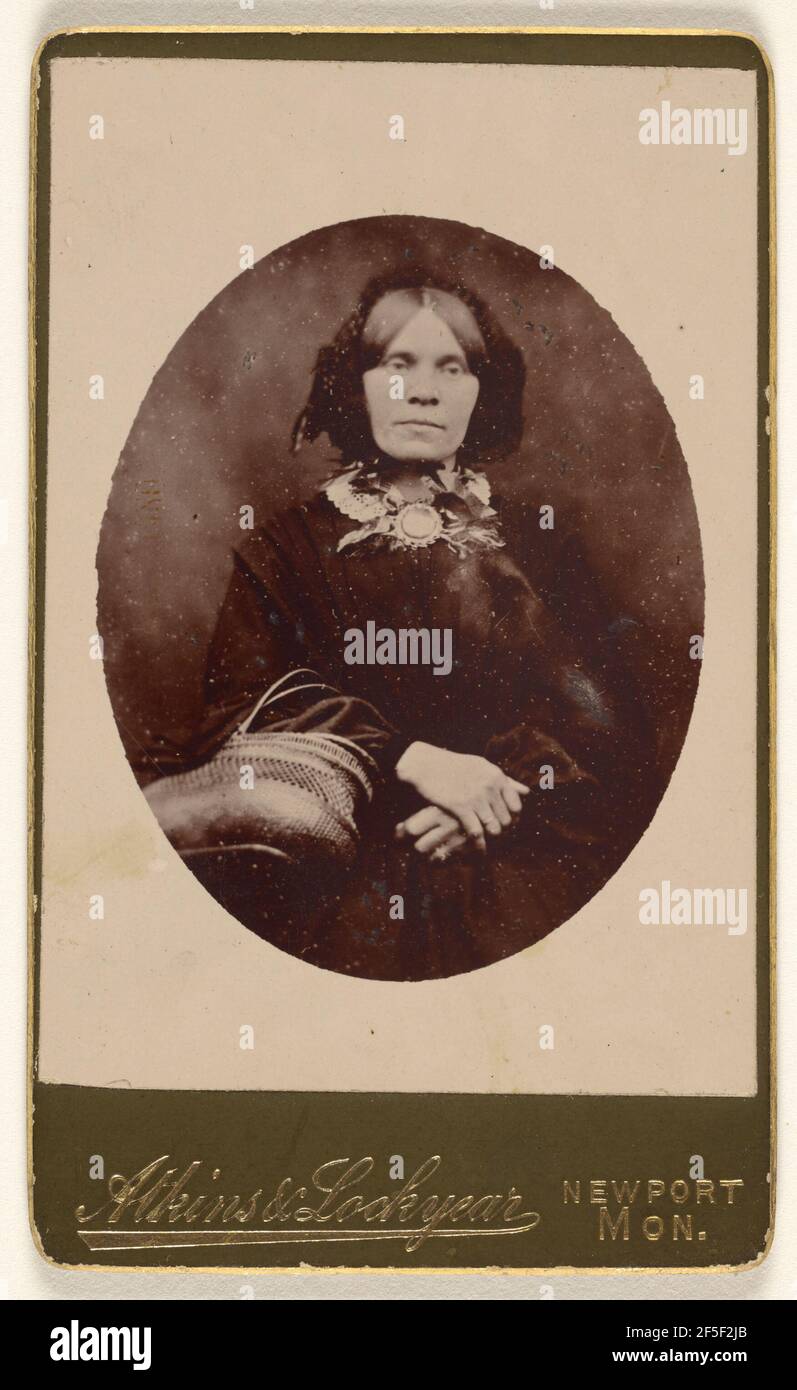 Femme non identifiée, de style ovale. Helmut Petschler (anglais, né en Allemagne, 1832 - 1869) Banque D'Images