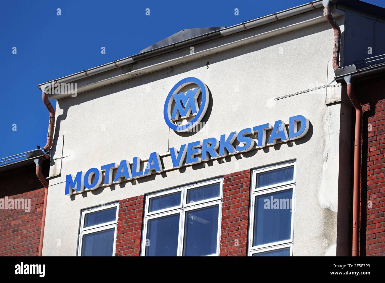 AB Motala Verkstad est l'une des plus anciennes entreprises d'ingénierie de Suède. Banque D'Images