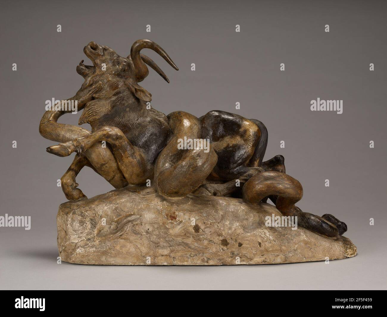 Python tuant un GNU. Antoine-Louis Braye (français, 1796 - 1875) Banque D'Images