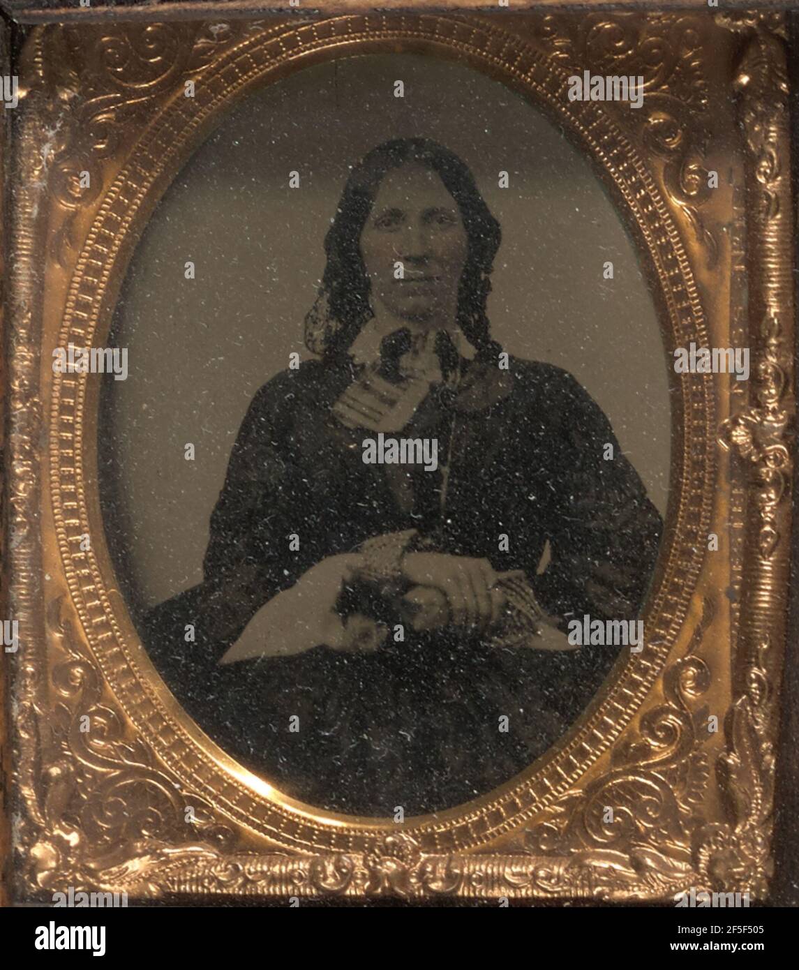 Femme assise. Fabricant inconnu, américain Banque D'Images