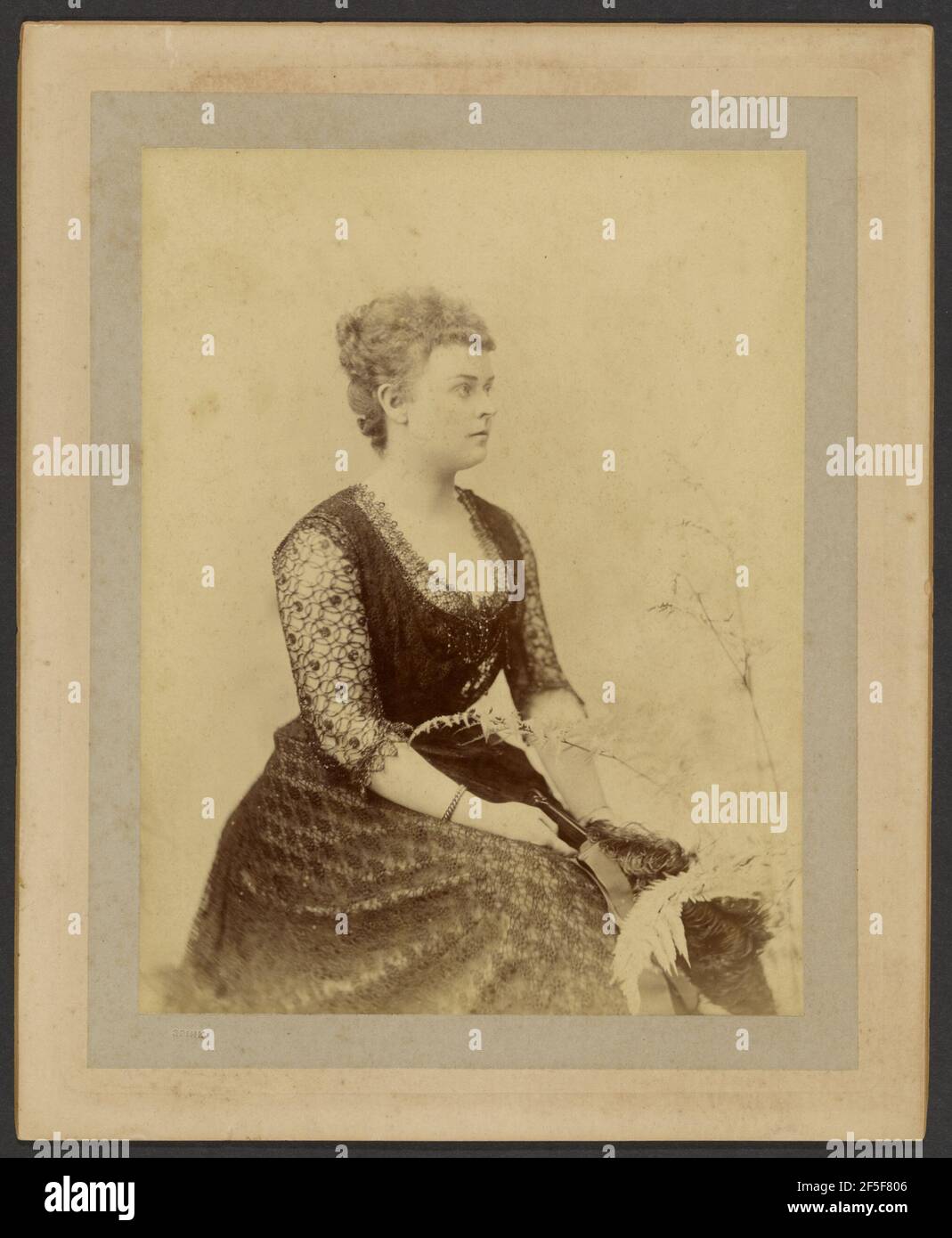 Portrait de la jeune femme. Spink (américain, actif du 19e siècle) Banque D'Images