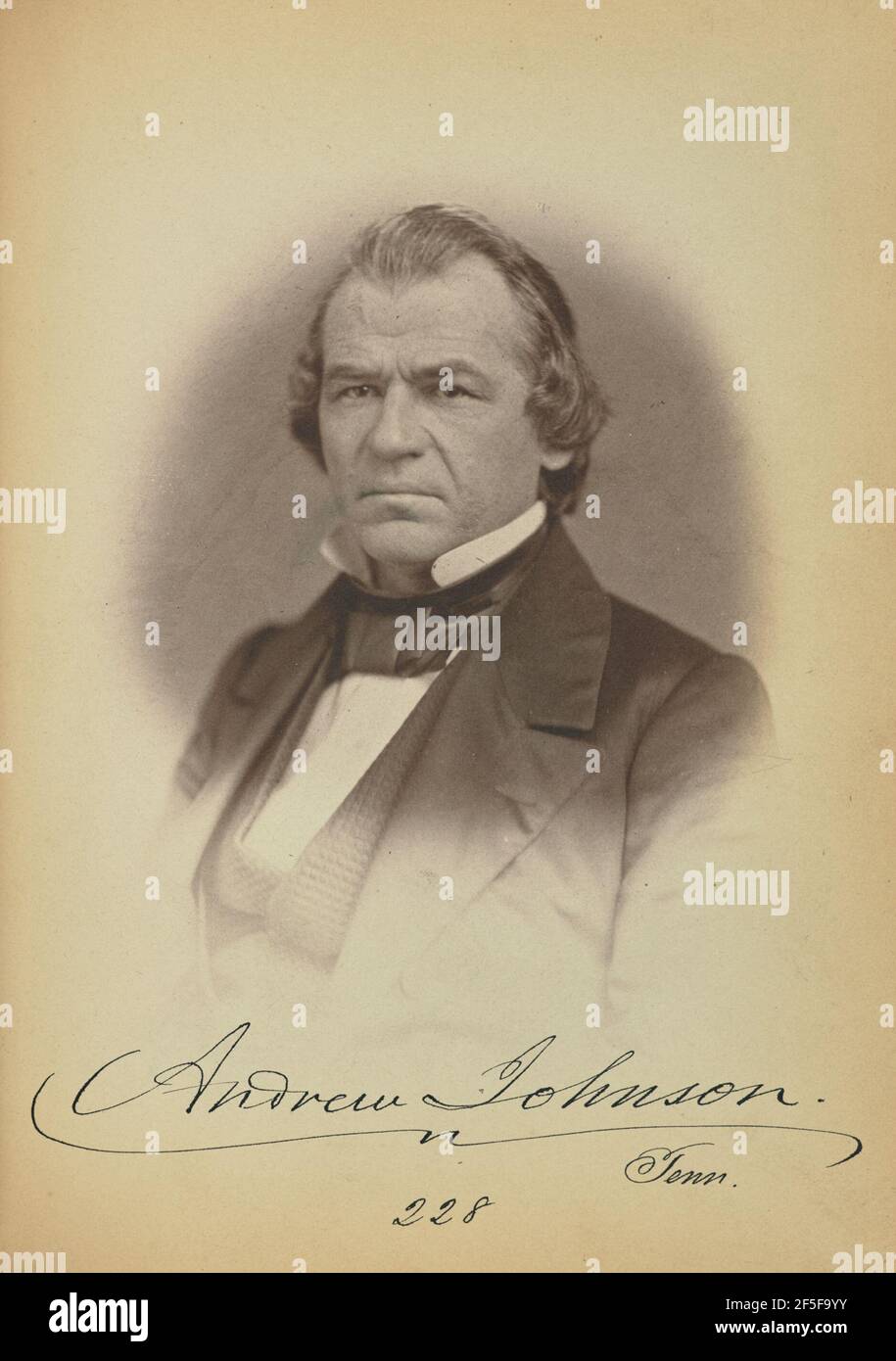 Andrew Johnson. Banque D'Images
