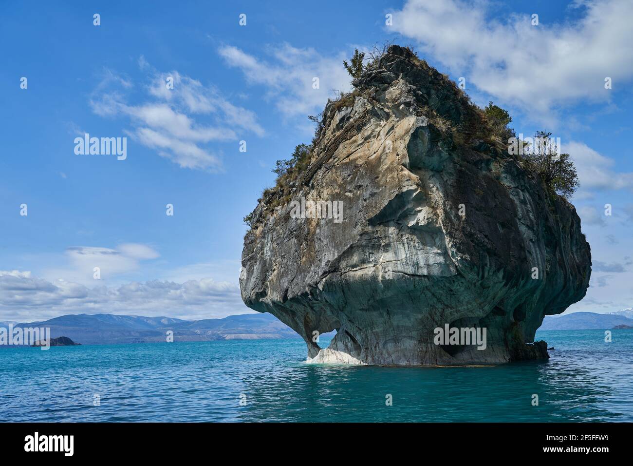 Chapelle aux grottes de Marbel, au lac General Carrera ou au lac Buenos Aires. Il est situé le long de la Carretera austral en Patagonie et partagé par l'Argentine et Banque D'Images
