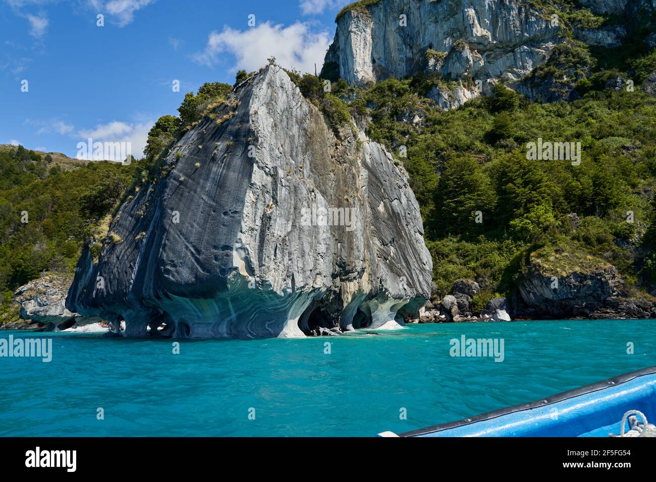 Cathédrale aux grottes de Marbel, au lac General Carrera ou au lac Buenos Aires. Il est situé le long de la Carretera austral en Patagonie et partagé par l'Argentine Banque D'Images