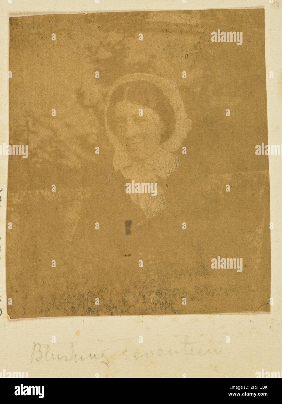 Portrait d'une jeune femme. Fabricant inconnu Banque D'Images