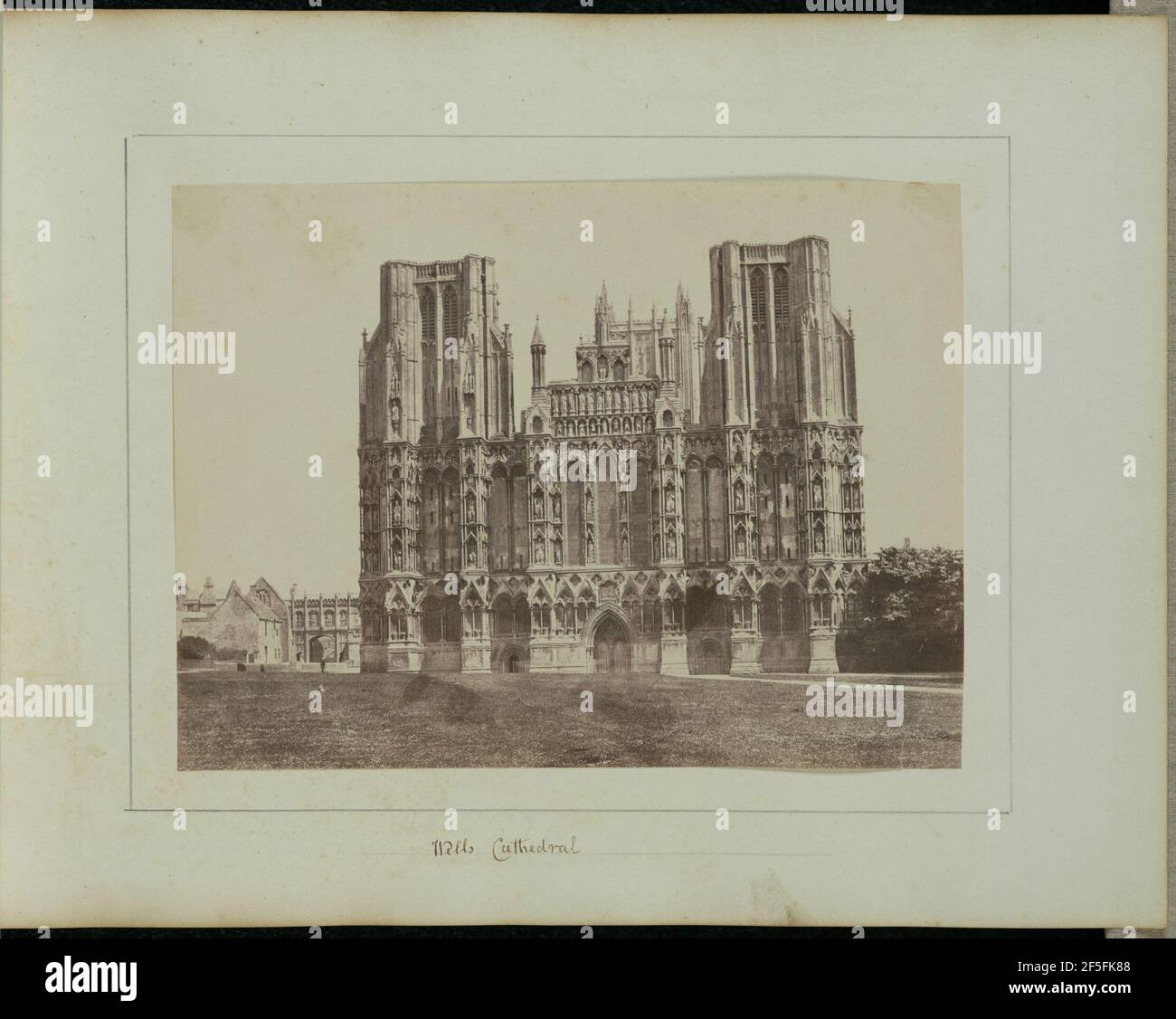 Cathédrale de Wells. John Wheeley Gough Gutch (Grande-Bretagne, 1806 - 1862) Banque D'Images
