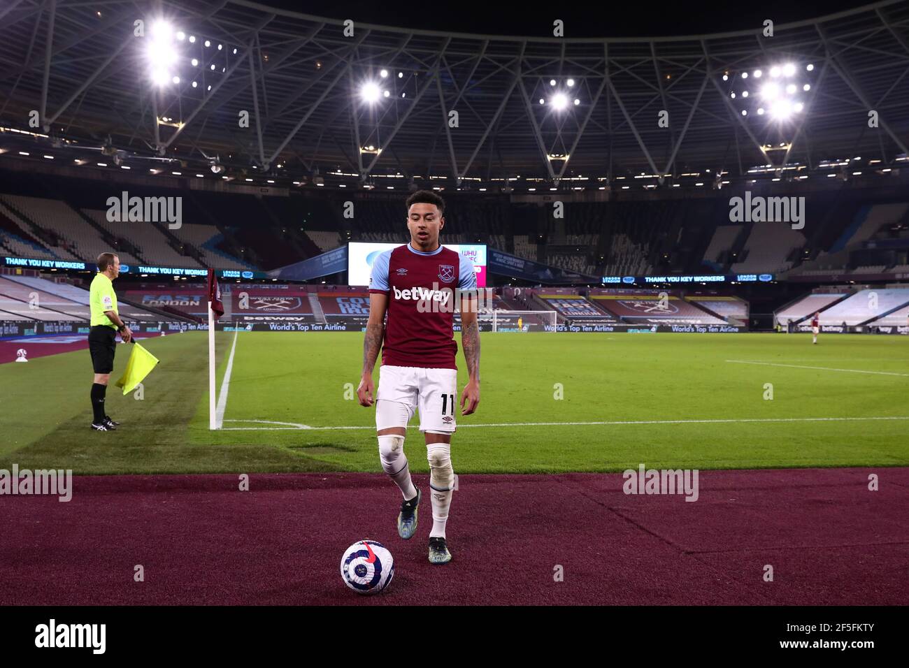 Jesse Lingard of West Ham United - West Ham United v Leeds United, Premier League, London Stadium, Londres, Royaume-Uni - 8 mars 2021 usage éditorial exclusif - des restrictions DataCo s'appliquent Banque D'Images