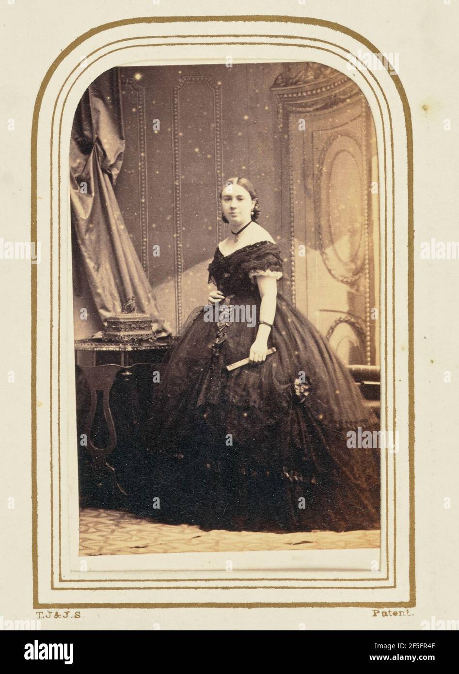 Madame Augustus Fiennes. Camille Silvy (français, 1834 - 1910) Banque D'Images