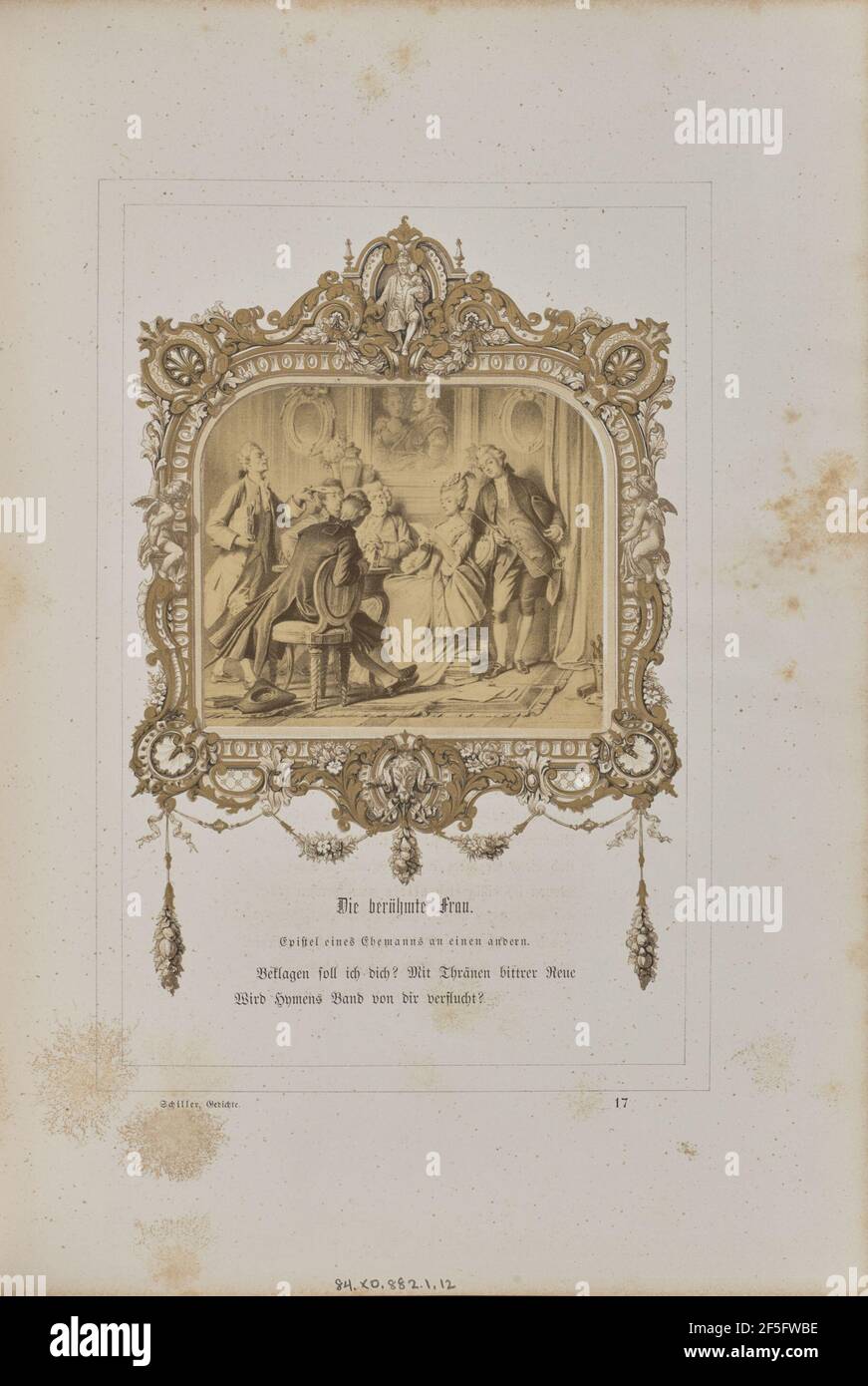 Die Berühmte Frau. Josef Albert (allemand, 1825 - 1886) Banque D'Images