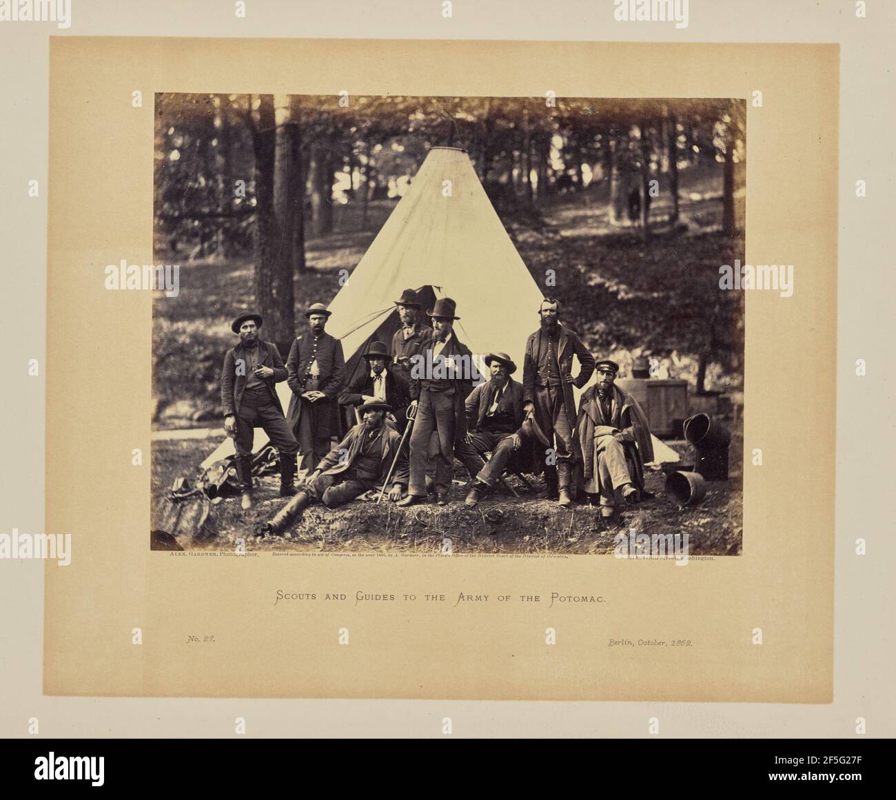 Scouts et Guides de l'Armée du Potomac. Alexander Gardner (américain, né en Écosse, 1821 - 1882) Banque D'Images