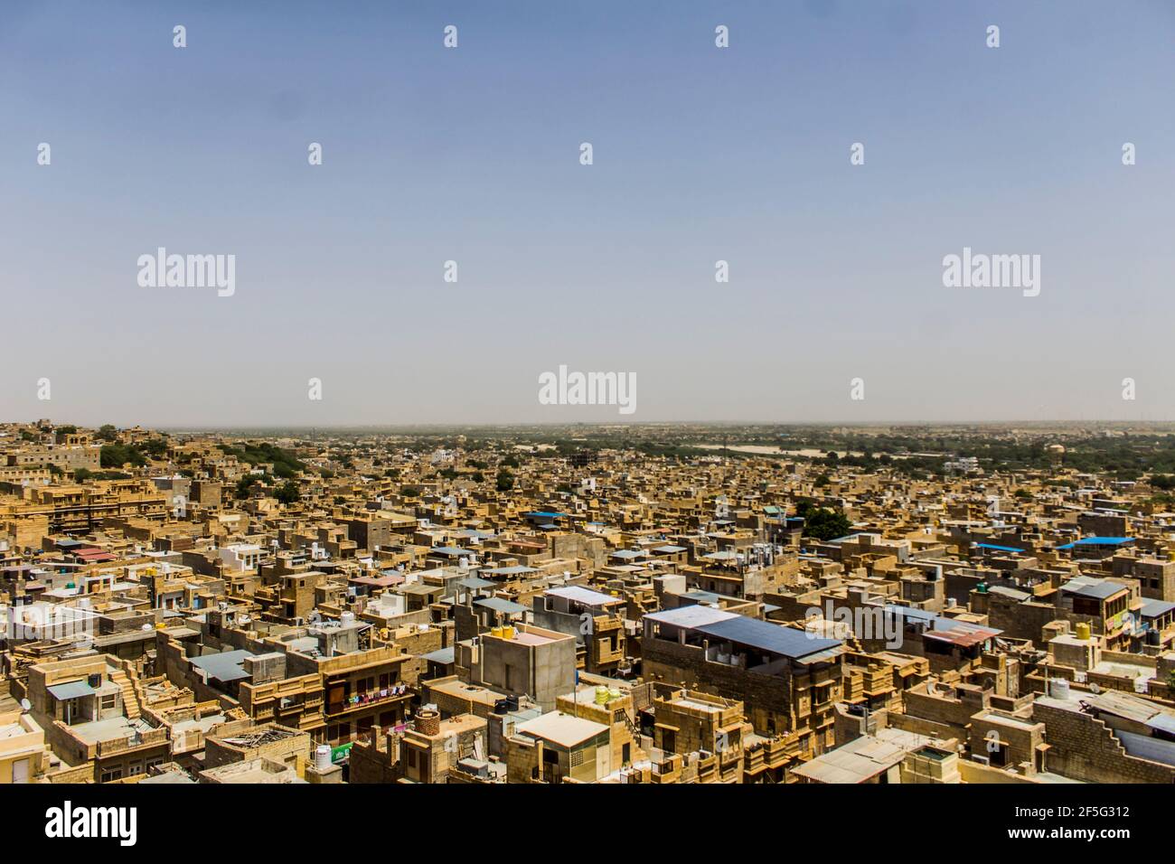 Diverses vues sur le fort de Jaiselmer forment la ville Banque D'Images