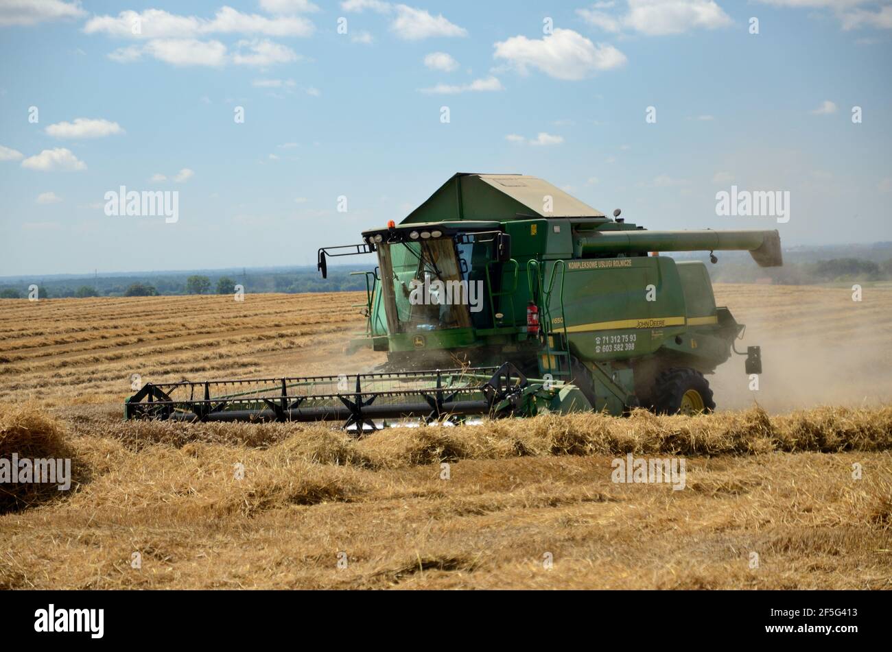 LOWER SILESIA, POLOGNE - JUILLET 21 : l'agriculture en Pologne le 21 juillet 2020. Banque D'Images