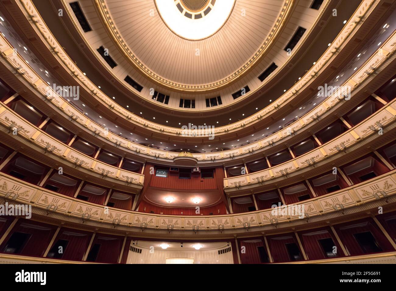 Visite de l'Opéra national de Vienne Banque D'Images