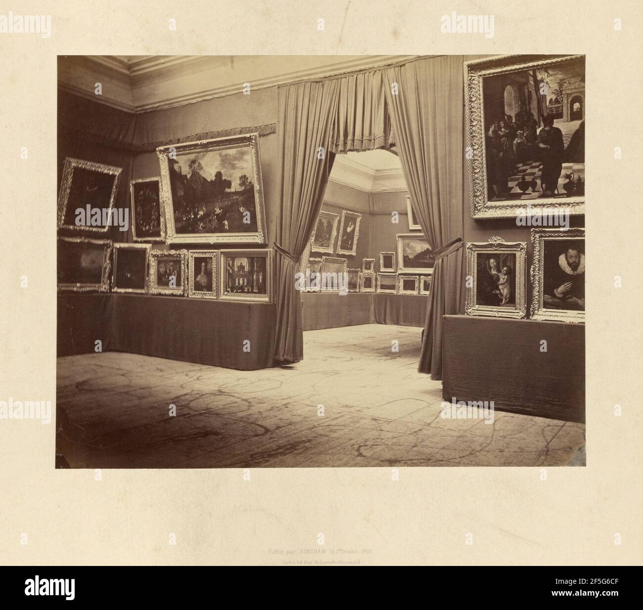 Exposition d'art. Robert Jefferson Bingham (britannique, 1824 - 1870) Banque D'Images