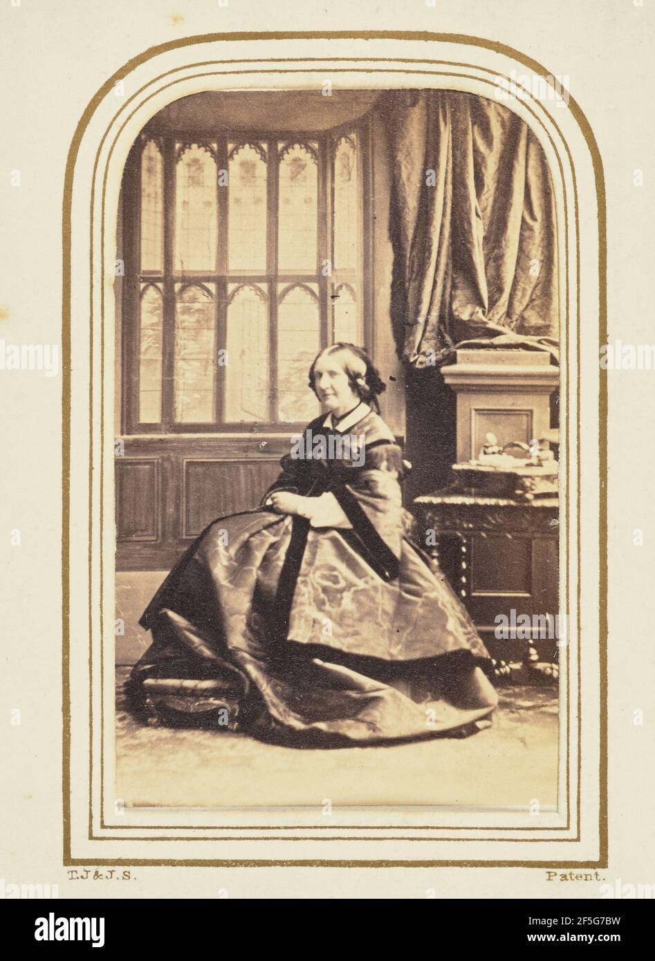 Madame Clarendon. Camille Silvy (français, 1834 - 1910) Banque D'Images